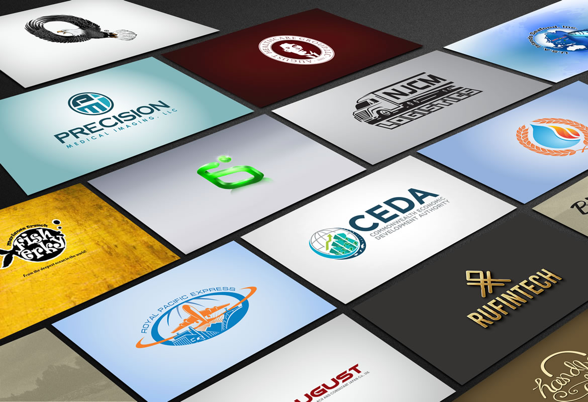 A collection of logos and brands